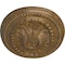Ekena Millwork Saverne Ceiling Medallion, Hand-Painted Rubbed Bronze, 18 1/2"W x 13 1/2"H x 1 7/8"P CM18SARZS - alternate 3
